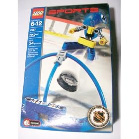 Lego Sports Blue Player and Goal by 