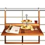 Table de balcon en bois rabattable suspendue balcon terrasse