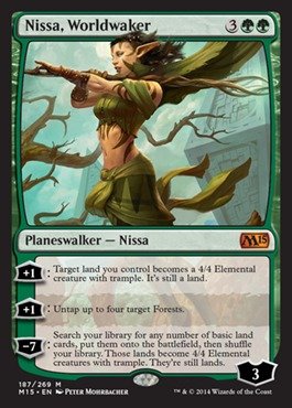 Magic: the Gathering - Nissa, Worldwaker (187/269) - Magic 2015 - Foil