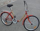 Bestco Folding Bike,24"wheels,3 Speeds -Red or Silver