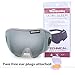 Sleep Mask for Summer, Sleeping Mask with Bleeder Vent Eye Mask for Summer (Grey))
