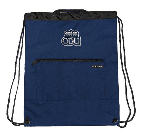 ODU Logo Backpack Cinch Drawstring Style Old Dominion University Draw String Back Pack Bag- For Boys Girls Students or Adults