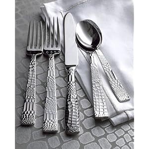 Ricci Silversmiths 20Piece Crocodile Flatware Service