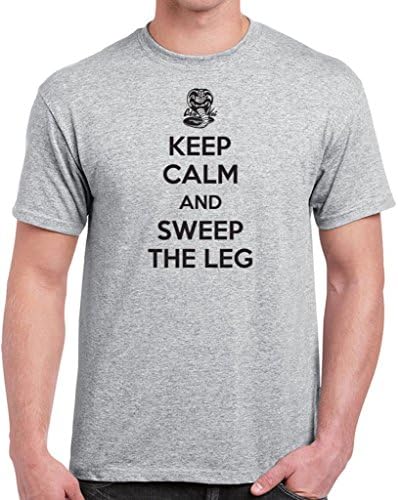 Ink It Tees Men's Keep Calm Sweep Leg T-Shirt XL Sport Gray