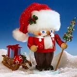 2008 SIGNED Steinbach Troll Santa with Sleigh Nutcracker