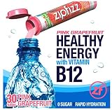 Zipfizz Healthy Energy Drink Mix, Pink Grapefruit, Pack of 30