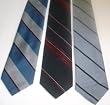 Mixed Lot of 3 Mens Stripes Skinny neckties