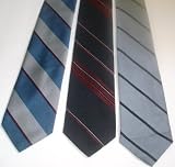 Mixed Lot of 3 Mens Stripes Skinny neckties