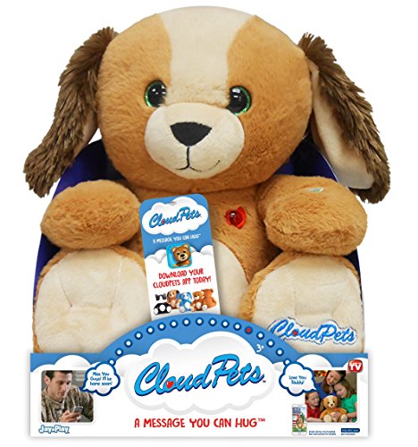 CloudPets Talking Puppy - The Adorable, Huggable Pet to Keep in Touch Through the Cloud, Recordable Stuffed Animal