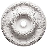 IMAGE OF Focal Point 81024 24-Inch Emma Medallion 23 11/16-Inch by 23 11/16-Inch by 2 3/4-Inch, Primed White