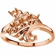 14K Rose Gold Mother's Ring - 6 Gemstone -- YOU CHOOSE THE COLORS!