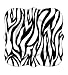 Zebra Decorative Edged Plates