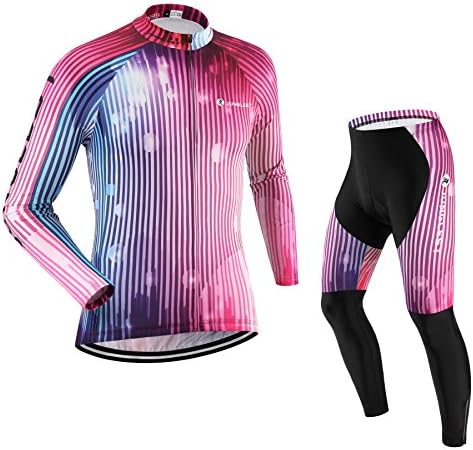 [3D pad][Type:Set size:L] Cycling vest Jerseys Long Sleeve For perspiration Men windbreaker breathable New Jersey performance