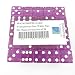 Orchid Transparent Dice with White Pips Square Corners D6 19mm (3/4in) Set of 50 Wondertrail