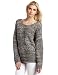 Dept Denim Department Women's Cotton Mix Melange Sweater, Mid Grey Melange, Large