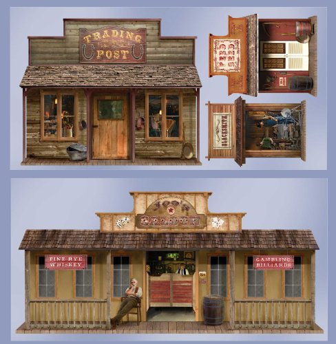 5 wild west town props wall add ons cheap price