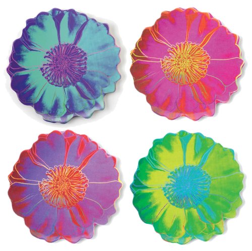 Precidio Objects 9431H99-AM107 Andy Warhol Tacoma Daisy Plates s/4