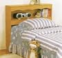 New Twin Size Wooden Bookcase Headboard Bed
