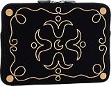 Moonsus Small Neoprene Laptop Sleeve,Black,one size