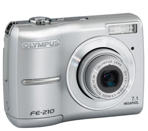 Childrens Toyshop  Electronics : Olympus FE-210 Compact Digital Camera - Silver (7.0 MP, 3x Optical Zoom) 2.5'' LCD