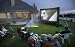 CineBox Outdoor Movie Screen 9' x 5' Theater System - Screen - LCD Projector - DVD Player - Audio Mixer - Outdoor Speakers