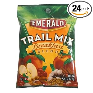 Emerald Nuts Breakfast Blend, 2.25-Ounce Bags (Pack of 24) by Emerald
