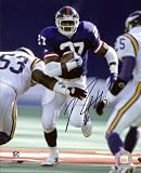 Rodney Hampton Autographed/Hand Signed New York Giants 16x20 Photo (Blue Jersey)