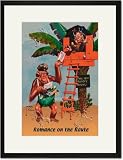 Black Framed/Matted Print 17x23, Romance on the Route