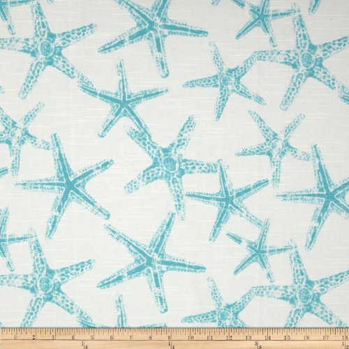 Premier Prints Sea Friends Slub Blue Fabric