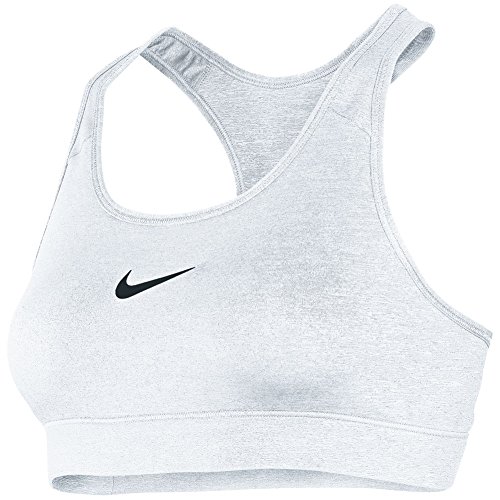 Nike Womens Pro Compression Sports Bra White/Cool Grey 410631-100 Size Small