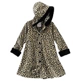 Sophie Rose Animal-Print Fleece Hooded Jacket