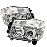 Spyder Auto Nissan Titan/Nissan Armada Chrome Halogen LED Projector Headlight Spyder Auto Nissan Titan/Nissan Armada Chrome Halogen LED Projector Headlight