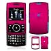 Rose Pink Rubber Feel Snap-On Cover Hard Case Cell Phone Protector for Samsung Propel A767
