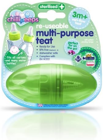 Chillipeeps Pre Sterilised Teat (Green) by Chillipeeps