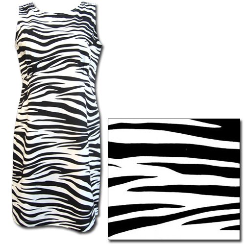 The Cat's Pajamas Zebra Non-Flannel Tank Dress Nightshirt Medium