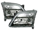 Angel Eyes Scheinwerfer Set, passend f&uuml;r Opel Vectra C, Mod. Bj. 4/02-7/05 und Opel Signum, Mod. Bj. 5/03-9/05, Ausf&uuml;hrung: Schwarz.