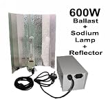 Quality Grow Tent Light Kits Set Includes 600W Ballast Sodium Lamp Reflector