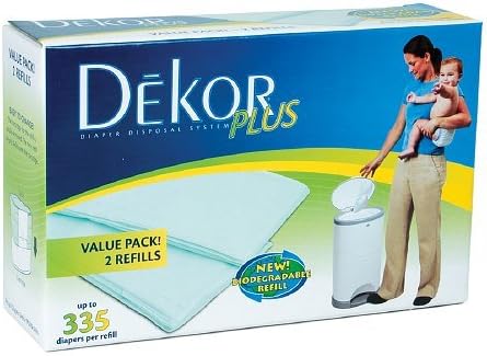 Diaper Dekor Plus, Biodegradable, Refills 2 ea(Pack of 1)
