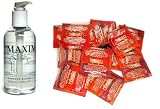 Trustex Natural Premium Latex Condoms Lubricated 12 condoms Maximus 250 ml Lube Personal Lubricant Economy Pack