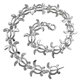 925 Silver Turtle Link Bracelet Hawaiian Jewelry