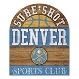 Denver Nuggets Official Logo 10"x11" Wood Sign