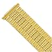 Watch Band Expansion Metal Stretch Gold Plated fits 16mm to 22mm