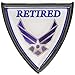 Air Force Retired Chrome Emblem
