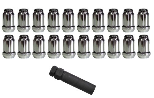 Gorilla Automotive 21183HT Small Diameter Acorn Chrome 5 Lug Kit (1/2 Gorilla Automotive 21183HT Small Diameter Acorn Chrome 5 Lug Kit (1/2