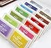 15PCS Rainbow Ink Pad Set - Easy Clean-up Inks - For Use with Small Rubber Art / Craft Stamps ,on paper ,wood fabric,ect