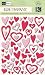 EK Success K and Company Kelly Panacci Valentine Heart Glitter Pillow Stickers