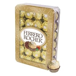 Ferrero Rocher Hazelnut Chocolates , 21.1oz - 48 Count Gift Box)