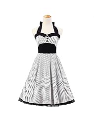 Vintage Cotton Polka Dot Print Bandage Dress/Evening Dress/Wedding Party Dress 