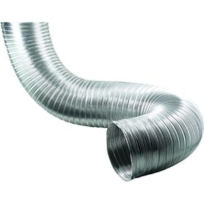 Deflecto A068/4 Semi-Rigid Flexible Aluminum Duct (6" Dia X 8 Ft)