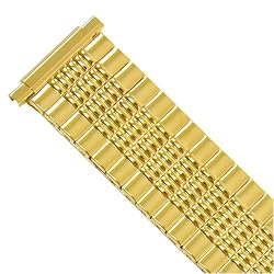 Watch Band Expansion Metal Stretch Gold Plated fits 16mm to 22mm